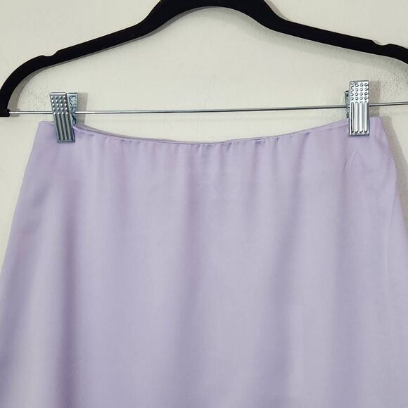 WeWoreWhat Purple Satin Mini Skirt Size Small NWT Purple Coquette Mini Skirt - Picture 3 of 7